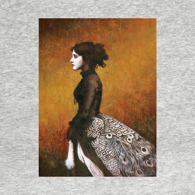 Victorian Peacock Girl by mictomart